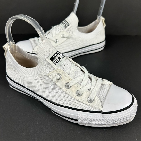 Converse Shoes - Converse Women's White Canvas Sneakers Size 8.5